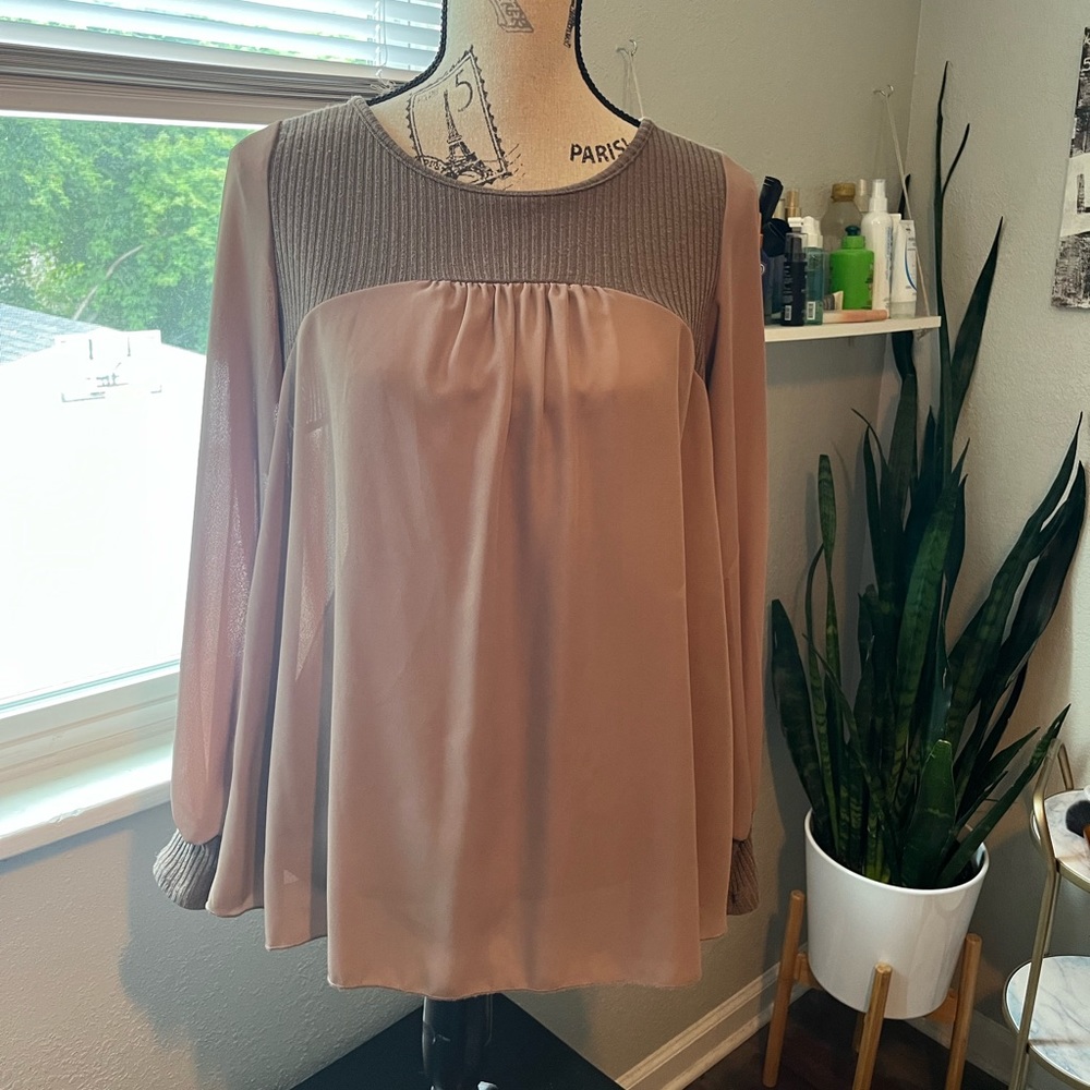 Taupe Blouse